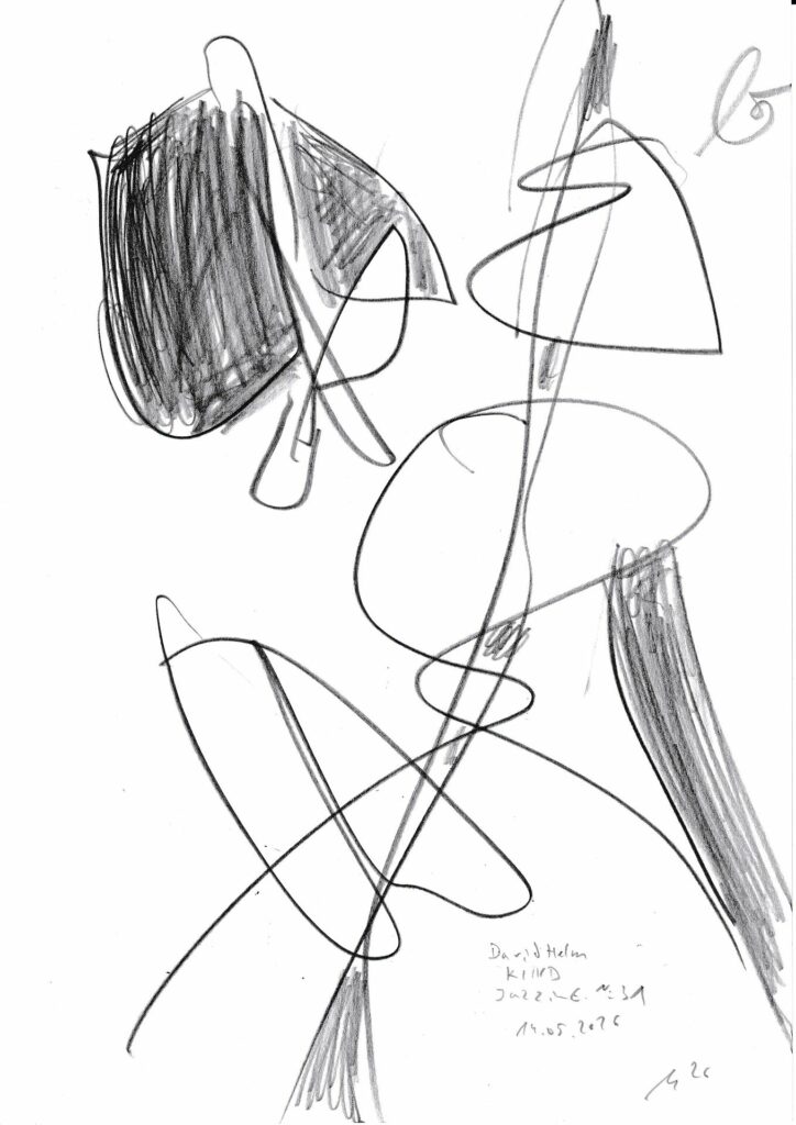 Klaus-Gollin16_David Helm - KIND - Jazz in E. No.31_14.05.2026_Bleistift 21 x 29,7 cm